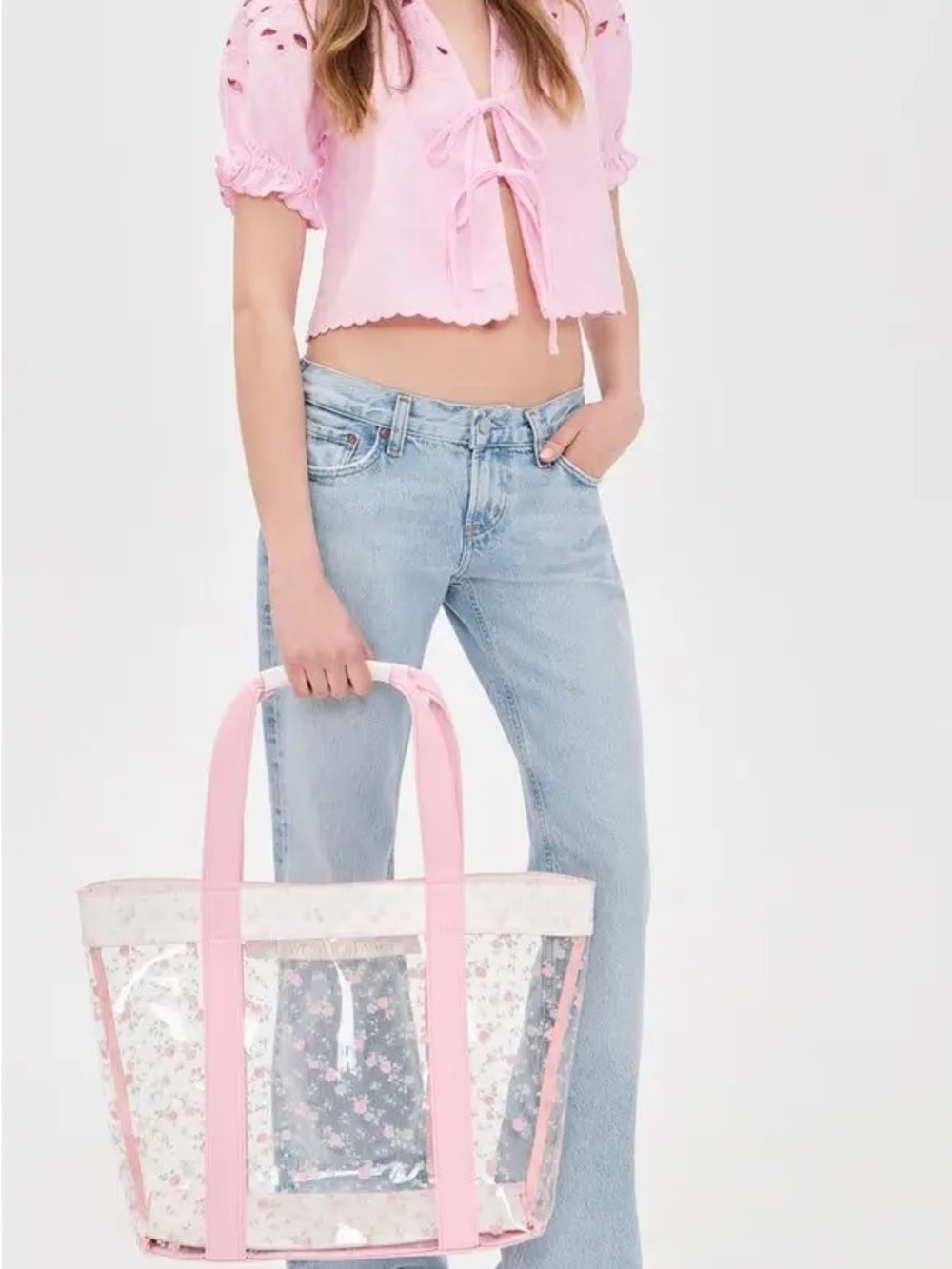 Love Shack Fancy Marjorie Ditsy Floral PVC Tote